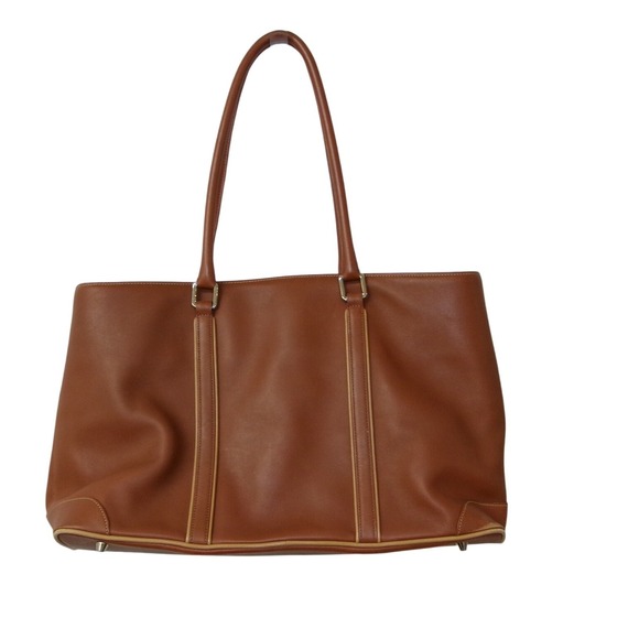 Vintage Coach Hampton Brown Leather Tote Bag 7515